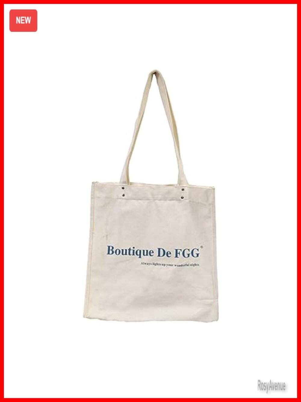 Thick Canvas Tote Bag with Phone Pocket Lightweight Fashionable Women's